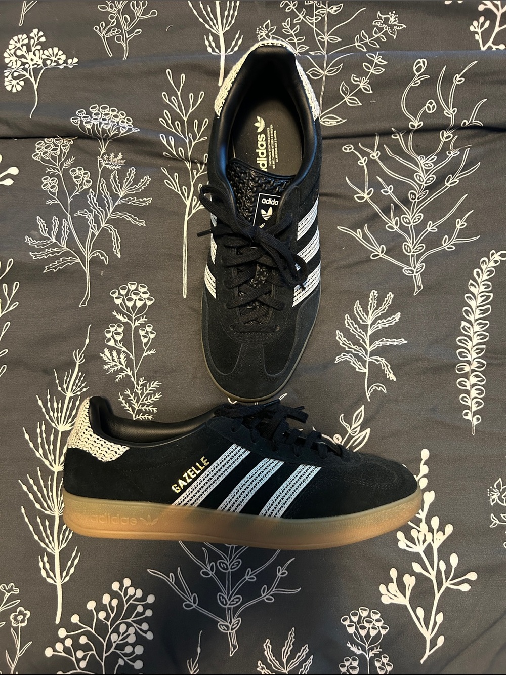 adidas Gazelle Black/Gum Suede Sneakers